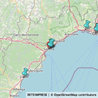 Mappa Via Quarda Superiore, 17100 Savona SV, Italia (30.855)