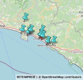 Mappa Via Emanuele Pessagno, 16033 Lavagna GE, Italia (8.03333)