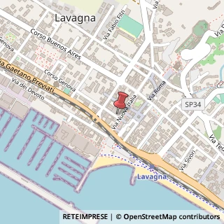 Mappa Via Nuova Italia, 33, 16033 Lavagna, Genova (Liguria)