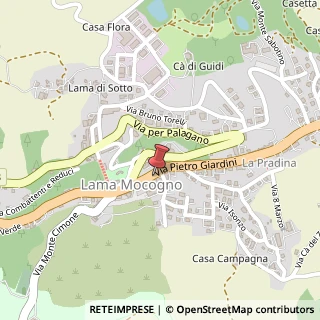 Mappa Via P. Giardini, 233, 41023 Lama Mocogno, Modena (Emilia Romagna)