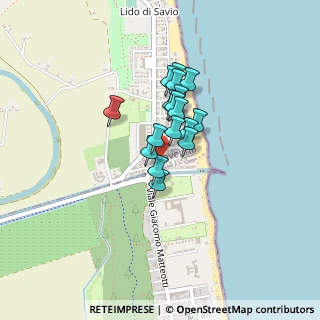 Mappa Via Verghereto, 48125 Lido di Savio RA, Italia (0.26765)