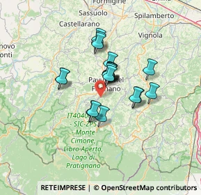 Mappa Via l'Amola, 41026 Pavullo nel Frignano MO, Italia (9.263)