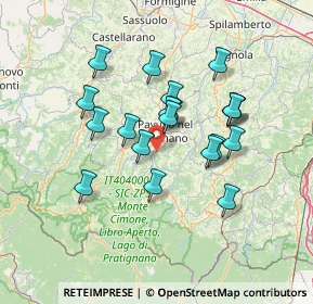 Mappa Via l'Amola, 41026 Pavullo nel Frignano MO, Italia (12.141)