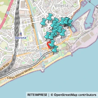 Mappa Via Tommaso Belloro, 17100 Savona SV, Italia (0.3955)