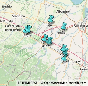 Mappa Via Morgagni, 48018 Faenza RA, Italia (12.0625)