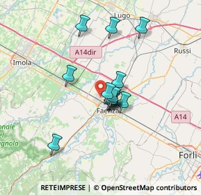 Mappa Via Morgagni, 48018 Faenza RA, Italia (5.20308)