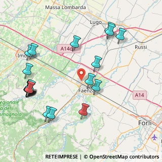 Mappa Via Morgagni, 48018 Faenza RA, Italia (10.1375)