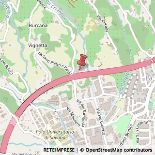 Mappa Via San Cristoforo Nord, KM 42.3, 17100 Savona, Savona (Liguria)