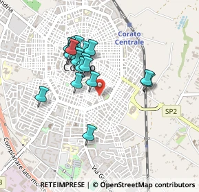 Mappa Via Quintino Sella, 70033 Corato BA, Italia (0.416)