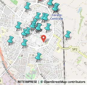 Mappa Via Quintino Sella, 70033 Corato BA, Italia (0.5585)