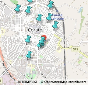 Mappa Via Quintino Sella, 70033 Corato BA, Italia (0.51917)