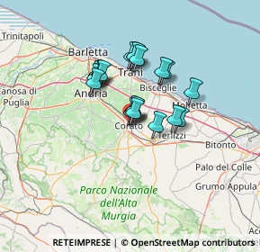 Mappa Via Quintino Sella, 70033 Corato BA, Italia (10.2655)