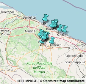 Mappa Via Quintino Sella, 70033 Corato BA, Italia (7.64778)