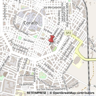 Mappa Via Solferino, 74, 70033 Corato, Bari (Puglia)