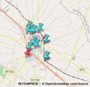 Mappa Via Farina, 70033 Corato BA, Italia (1.4725)