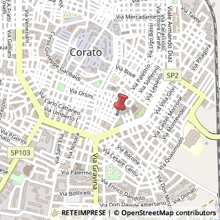 Mappa Via Crocifisso, 98, 70033 Corato, Bari (Puglia)