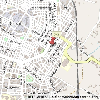 Mappa Via Aleardi, 7, 70033 Corato, Bari (Puglia)
