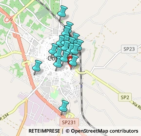 Mappa Via A. Bertani, 70033 Corato BA, Italia (0.62333)