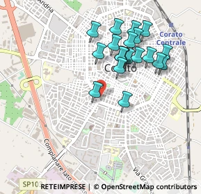 Mappa Via Carlo Alberto, 70033 Corato BA, Italia (0.472)