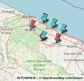 Mappa Via Cilea, 70033 Corato BA, Italia (10.74)