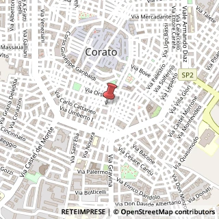 Mappa Via Imbriani Matteo Renato, 19, 70033 Corato, Bari (Puglia)