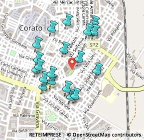 Mappa Via IV Novembre, 70033 Corato BA, Italia (0.2365)