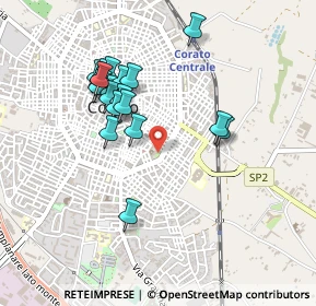 Mappa Via IV Novembre, 70033 Corato BA, Italia (0.461)