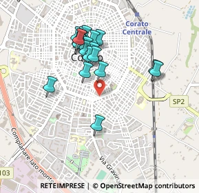 Mappa Viale 4 Novembre, 70033 Corato BA, Italia (0.451)