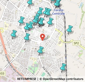 Mappa Via Orlando Vittorio Emanuele, 70033 Corato BA, Italia (0.599)