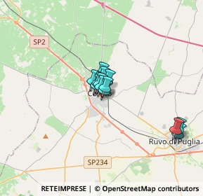 Mappa Via Orlando Vittorio Emanuele, 70033 Corato BA, Italia (2.07231)
