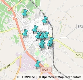 Mappa Via Orlando Vittorio Emanuele, 70033 Corato BA, Italia (0.63)