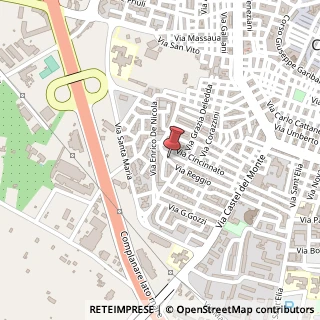 Mappa Via Reggio, 98, 70033 Corato, Bari (Puglia)