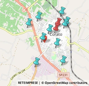 Mappa Via T. Ruffo, 70033 Corato BA, Italia (0.9325)