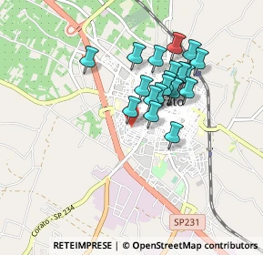 Mappa Via T. Ruffo, 70033 Corato BA, Italia (0.753)
