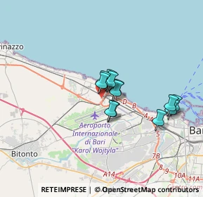 Mappa Via Francesco de Palo, 70128 Bari BA, Italia (2.56167)