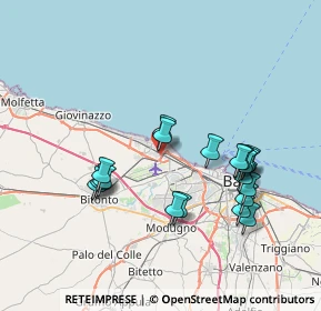 Mappa Vico Terzo Modugno, 70128 Bari BA, Italia (7.78526)