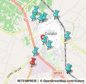 Mappa Via Paolo, 70033 Corato BA, Italia (1.09833)