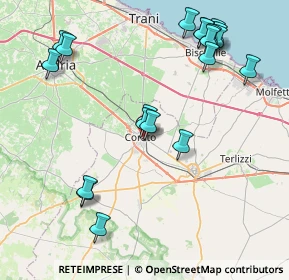 Mappa Via Montevideo, 70033 Corato BA, Italia (10.055)