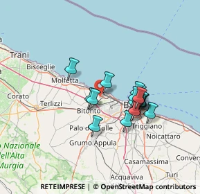 Mappa Via Della Solidarietà, 70127 Bari BA, Italia (11.68611)