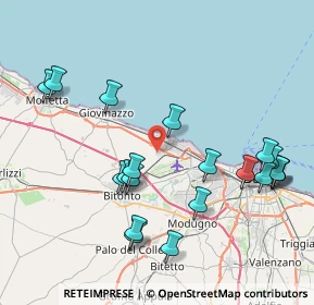 Mappa Via Della Solidarietà, 70127 Bari BA, Italia (9.3625)