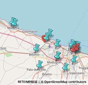 Mappa Via Della Solidarietà, 70127 Bari BA, Italia (9.9355)