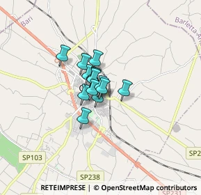 Mappa Via Adolfo Omedeo, 70033 Corato BA, Italia (0.81429)