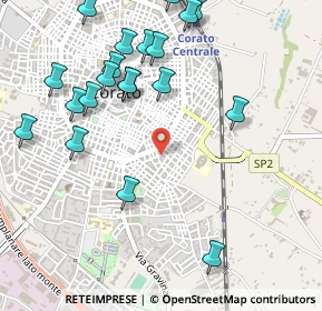 Mappa Via Castel Morrone, 70033 Corato BA, Italia (0.645)