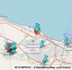 Mappa Vico III Modugno, 70128 Bari BA, Italia (6.1145)