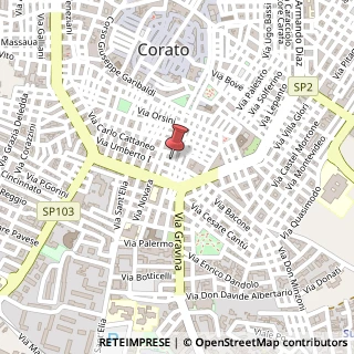 Mappa Via Matteo Renato Imbriani,  51, 70033 Corato, Bari (Puglia)