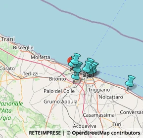 Mappa 70128 Bari BA, Italia (16.50769)