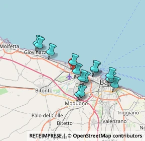 Mappa 70128 Bari BA, Italia (6.24071)