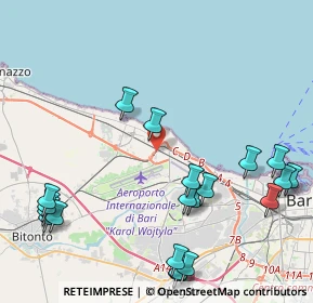 Mappa 70128 Bari BA, Italia (5.7245)