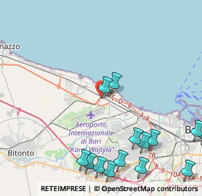 Mappa 70128 Bari BA, Italia (6.505)