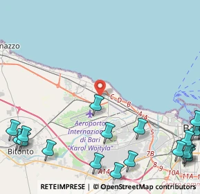 Mappa 70128 Bari BA, Italia (7.431)